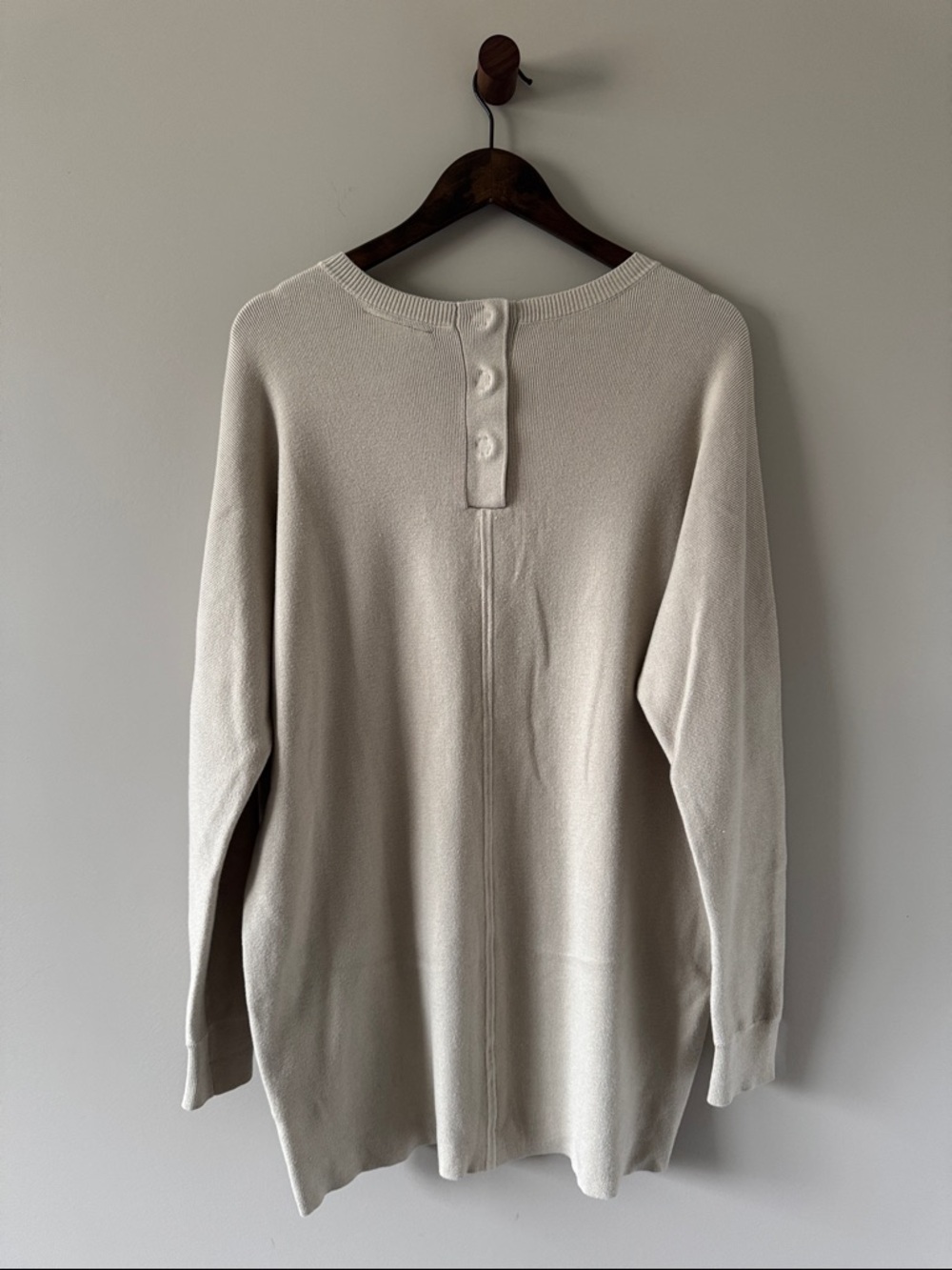 ANTHROPOLOGIE SATURDAY SUNDAY CRISSY SWEATER MINI DRESS BEIGE SIZE XS - Picture 2 of 6